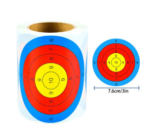 Orange Red SPG Archery Target Stickers Roll – Self-Adhesive Shooting Target Paper SPG