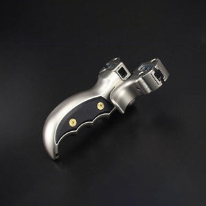 Black The Latest Tail Grip Titanium Alloy Slingshot MARKSMAN