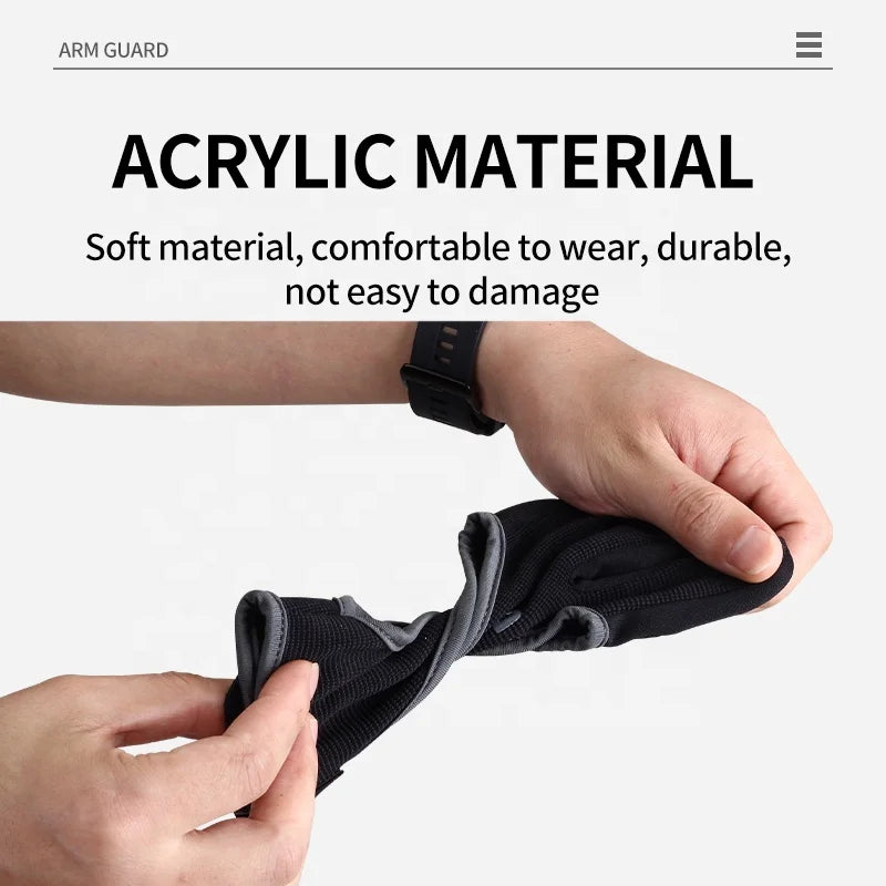 SPG Three Finger Hand Guard Acrylic Archery Glove Gray/Orange