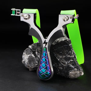 Black ThunderBolt Alloy Slingshot MARKSMAN