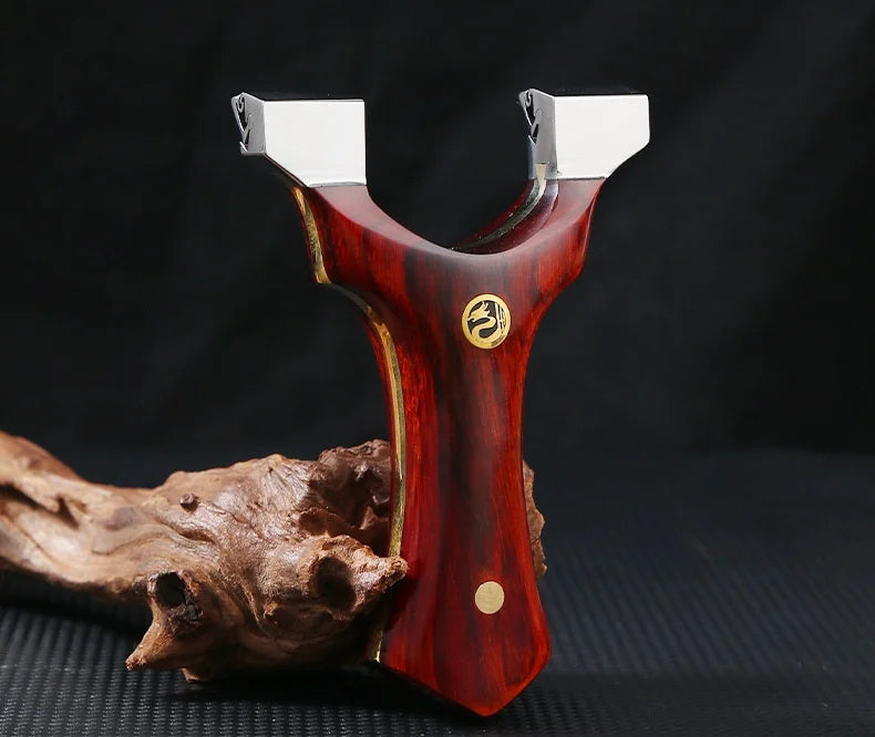 Black Tian Gang Dragon Tooth Titanium Alloy Slingshot MARKSMAN
