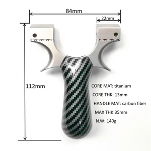 Light Gray Titanium Black Grey Crisscross Quick Press Slingshot MARKSMAN