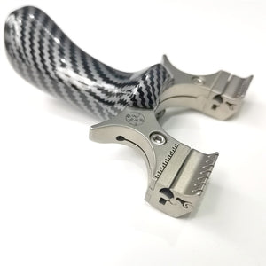 Light Gray Titanium Black Grey Crisscross Quick Press Slingshot MARKSMAN