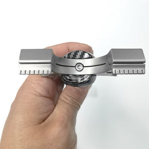 Light Gray Titanium Black Grey Crisscross Quick Press Slingshot MARKSMAN