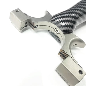Gray Titanium Black Grey Crisscross Quick Press Slingshot MARKSMAN