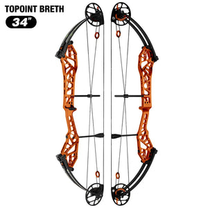 White Smoke Topoint Breth 34 Compound Bow | Aluminium Riser Topoint