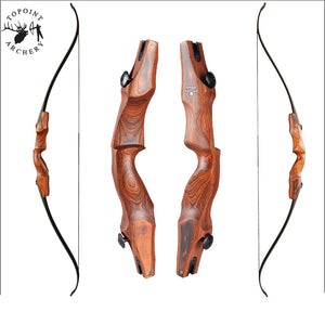 White Smoke Topoint R36 Wooden Recurve Bow Riser – 17 Inch Topoint