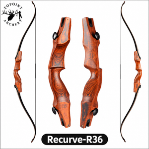White Smoke TOPOINT R36 Wooden Recurve Bow 60 Inch ILF Bow Topoint