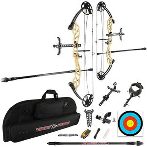 White Smoke Topoint Starting 36 Compound Bow Kit – Adjustable Aluminum Archery Bow Topoint
