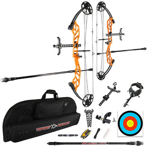 White Smoke Topoint Starting 36 Compound Bow Kit – Adjustable Aluminum Archery Bow Topoint