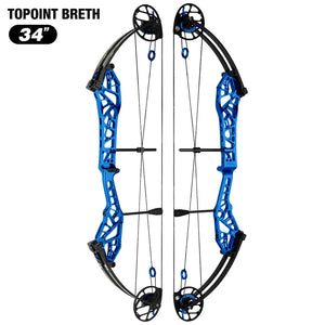White Smoke Topoint Breth 34 Compound Bow | Aluminium Riser Topoint