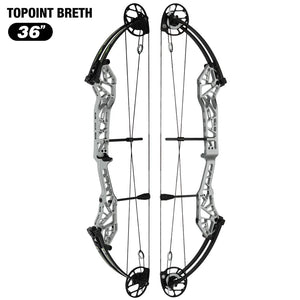 White Smoke Topoint Breth 36 Compound Bow | Archery Equipment Topoint