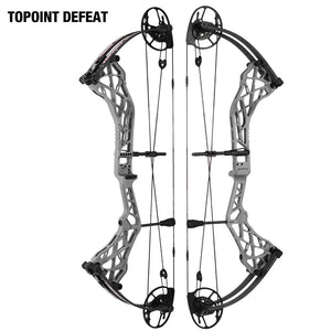 White Smoke Topoint Defeat Compound Bow – CNC Aluminium Riser INDIAN SLINGSHOT