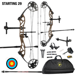 White Smoke Topoint Starting 29 Compound Bow Combo Kit Topoint
