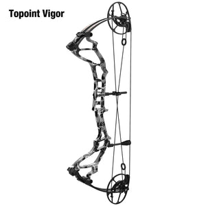 White Smoke Topoint Vigor Compound Bow | Adjustable CNC Aluminum Bow Topoint