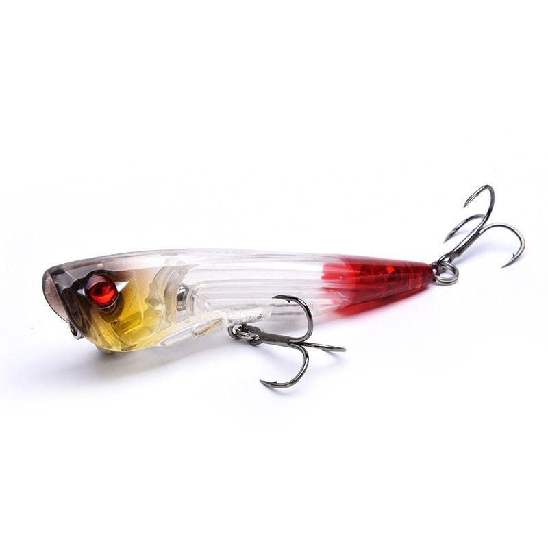 White Smoke Topwater Floating Pencil Lure Walker Hard Bait for Bass & Pike MARKSMAN