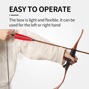 Beige SPG Traditional Nano Resin Recurve Bow 25 lbs – Classic Archery Bow SPG