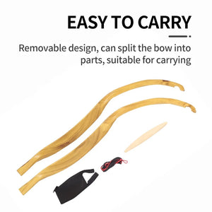 Dark Slate Gray SPG Traditional Nano Resin Recurve Bow 25 lbs – Classic Archery Bow SPG