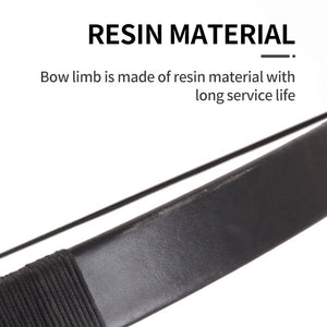 Dark Slate Gray SPG Traditional Recurve Bow – Epoxy Resin Longbow for Archery Practice SPG