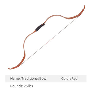 Dim Gray SPG Traditional Nano Resin Recurve Bow 25 lbs – Classic Archery Bow SPG