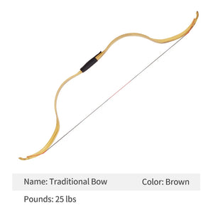 Dim Gray SPG Traditional Nano Resin Recurve Bow 25 lbs – Classic Archery Bow SPG