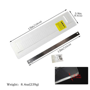White Smoke RULIX Transparent Rubber Band Cutting Ruler MARKSMAN