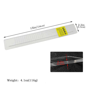 White Smoke RULIX Transparent Rubber Band Cutting Ruler MARKSMAN