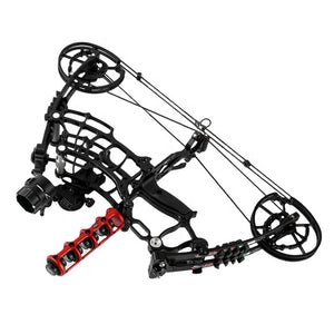 Black 30-78LBS Adjustable Archery Steel Ball Compound Bow and Arrow Set For Adults Outdoor Sport Shooting MARKSMAN