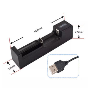 White Smoke USB Charger for 14250 Battery – Charging Accessory for Green Laser Module INDIAN SLINGSHOT