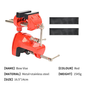 Tomato SPG Universal Bow Vise – Heavy-Duty Adjustable 360° Archery Tuning Tool SPG