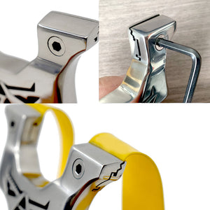 Dark Gray VIP Star 7 Stainless Steel Slingshot MARKSMAN