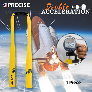 Gray Precise Premium 0.70mm Thickness, 26cm Long Sharpened Slingshot Rubber Band for Double Speed and Accuracy INDIAN SLINGSHOT