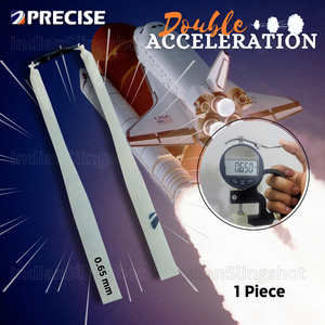 Midnight Blue Precise Double Acceleration Sharpened 0.65mm Slingshot Rubber For Increased Speed and Power INDIAN SLINGSHOT