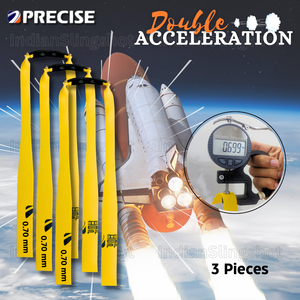 Dark Slate Gray Precise Premium 0.70mm Thickness, 26cm Long Sharpened Slingshot Rubber Band for Double Speed and Accuracy INDIAN SLINGSHOT