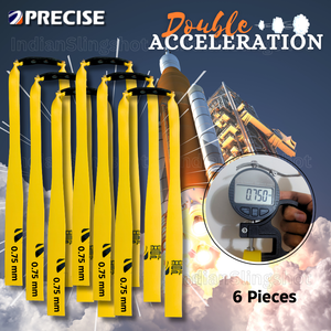 Dark Slate Gray Precise High-Performance 0.75mm 26cm Length Sharpened Slingshot Taper Butterfly Flat Band for Double Acceleration and Maximum Power INDIAN SLINGSHOT