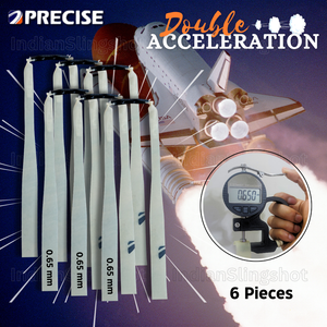 Dark Slate Gray Precise Double Acceleration Sharpened 0.65mm Slingshot Rubber For Increased Speed and Power INDIAN SLINGSHOT