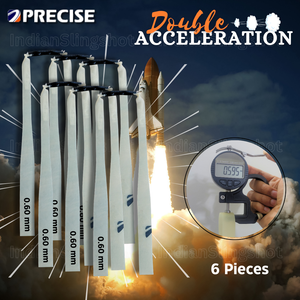 Dark Gray Precise 0.60mm Sharpened Tapered Slingshot Band for Fast and Accurate Shots INDIAN SLINGSHOT