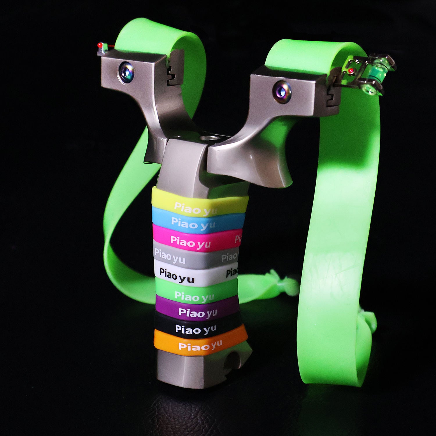 Gray VortexShot Alloy Slingshot MARKSMAN