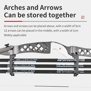 Lavender SPG Wall-Mounted Bow and Arrow Holder – Durable Space-Saving Archery Rack SPG