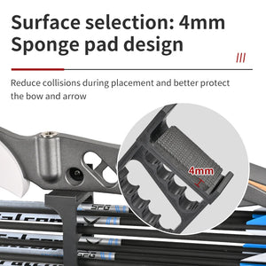 Dark Slate Gray SPG Wall-Mounted Bow and Arrow Holder – Durable Space-Saving Archery Rack SPG