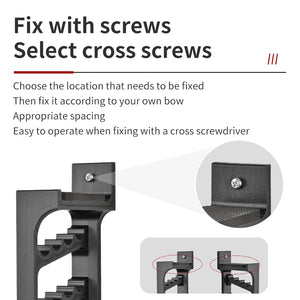 Dark Slate Gray SPG Wall-Mounted Bow and Arrow Holder – Durable Space-Saving Archery Rack SPG