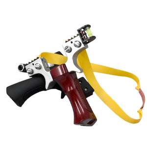 Sandy Brown New Strong Anti-Slip Design Double Screw Resin Slingshot For Outdoor Target Shooting Catapult MARKSMAN