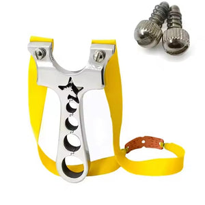 Antique White New Star Horse Stainless Steel Slingshot MARKSMAN