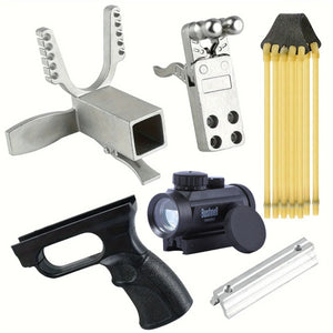 Dark Slate Gray Five-Piece DIY Shooting Slingshot Set - High-Speed Strong Spring Composite Accessories Slingshot Release INDIAN SLINGSHOT