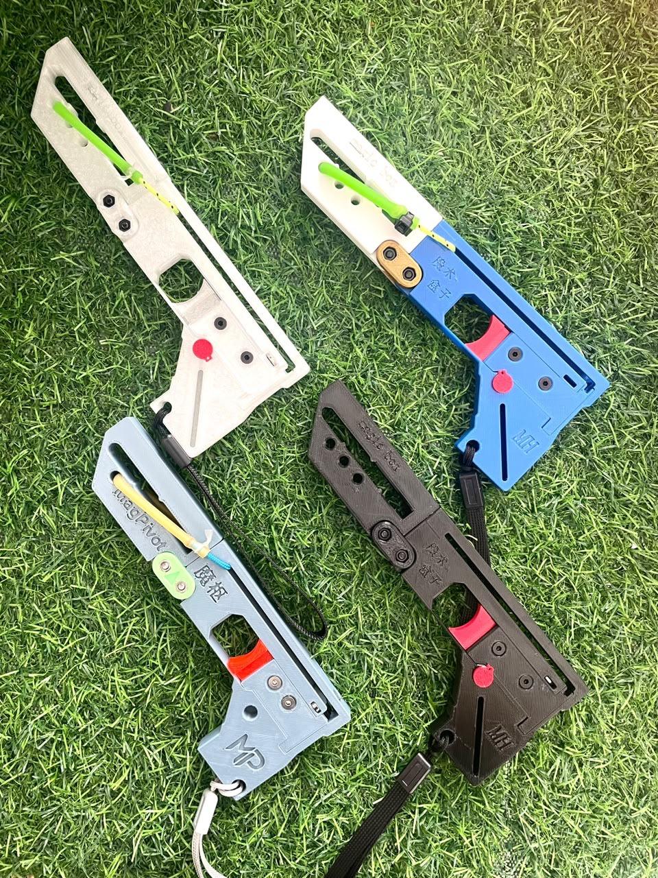 Olive Drab Mini Foldable Magic Card CrossBow INDIAN SLINGSHOT