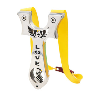 Light Gray WingedSoul LOVE Edition Stainless Steel Slingshot MARKSMAN