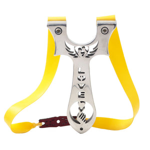 Light Gray WingedSoul LOVE Edition Stainless Steel Slingshot MARKSMAN