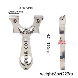 Light Gray WingedSoul LOVE Edition Stainless Steel Slingshot MARKSMAN