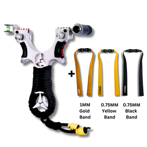 Black Alloy Benz Slingshot with Laser for Outdoor Target Shooting MARKSMAN