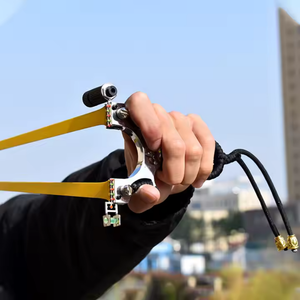 Black Alloy Benz Slingshot with Laser for Outdoor Target Shooting MARKSMAN